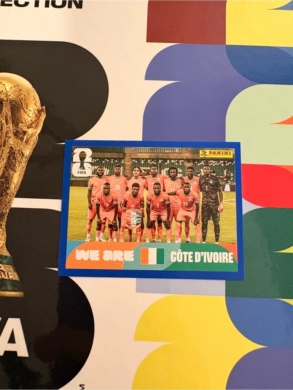 Panini FIFA World Cup 2026 Sticker Ivory Coast Team CIV 13 Blue Parallel